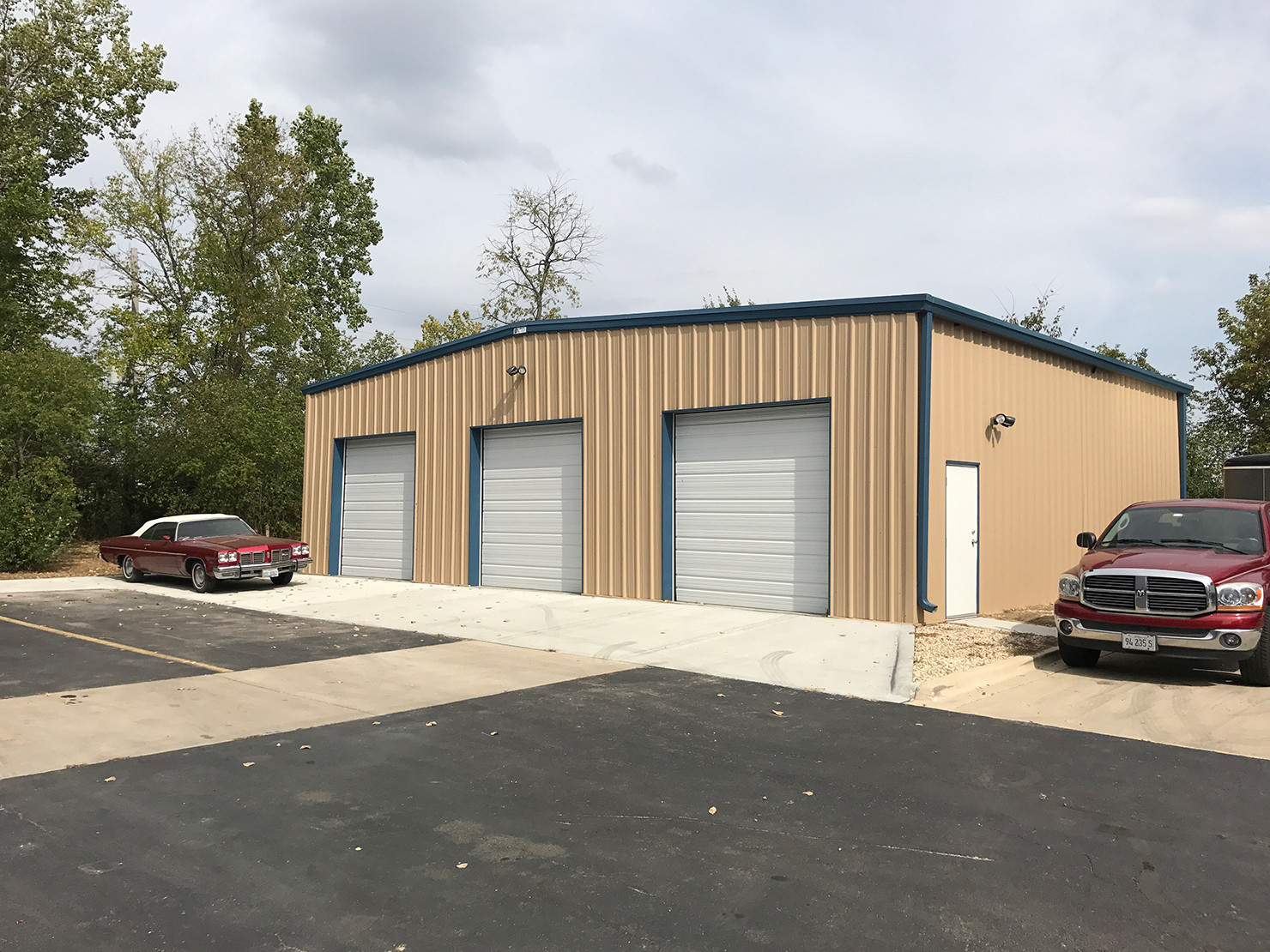 prefab steel structure garage 